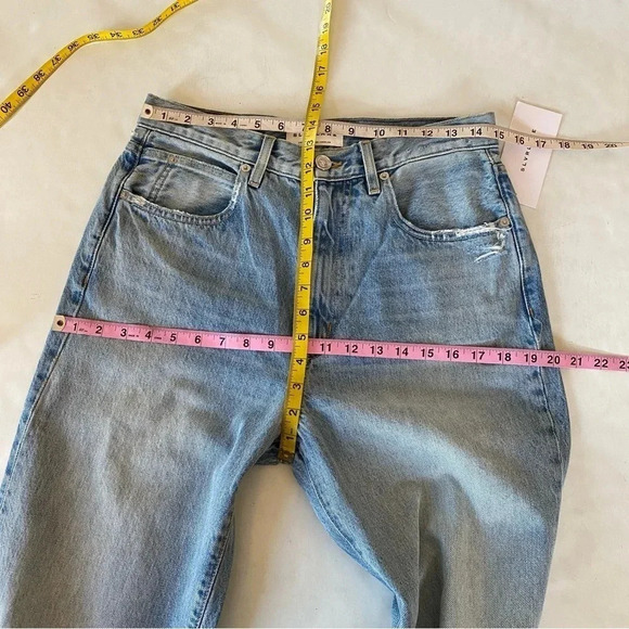SLVRLAKE Jeans Waist 29 Womens 8 London Long Time Coming NWT Straight Denim New - Picture 15 of 16